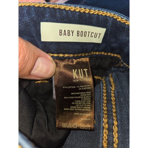 Kut From The Kloth Baby Bootcut Jeans 8S Dark Wash 30 x 31 - Picture 5 of 11